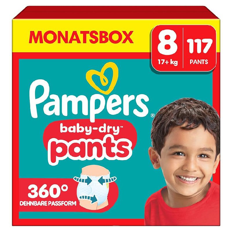 Pampers Windeln Pants Größe 8 – Bis zu 15% Rabatt Deal