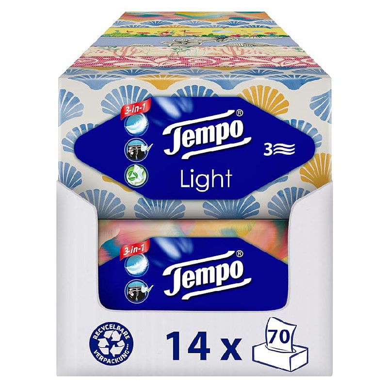 Tempo Light Box Taschentücher bis zu 28% Rabatt Deal