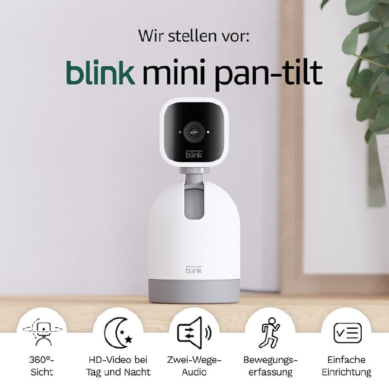 Blink Mini Pan-Tilt Kamera bis zu 43% Rabatt Deal