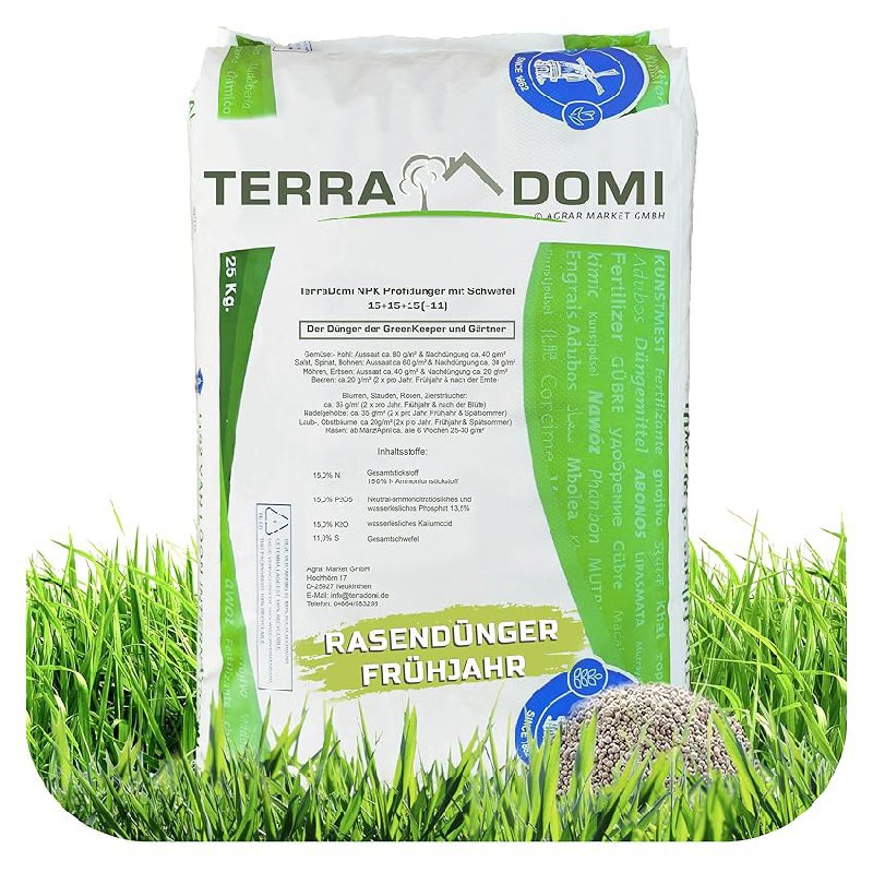 TerraDomi Rasendünger bis zu 15% Rabatt Deal