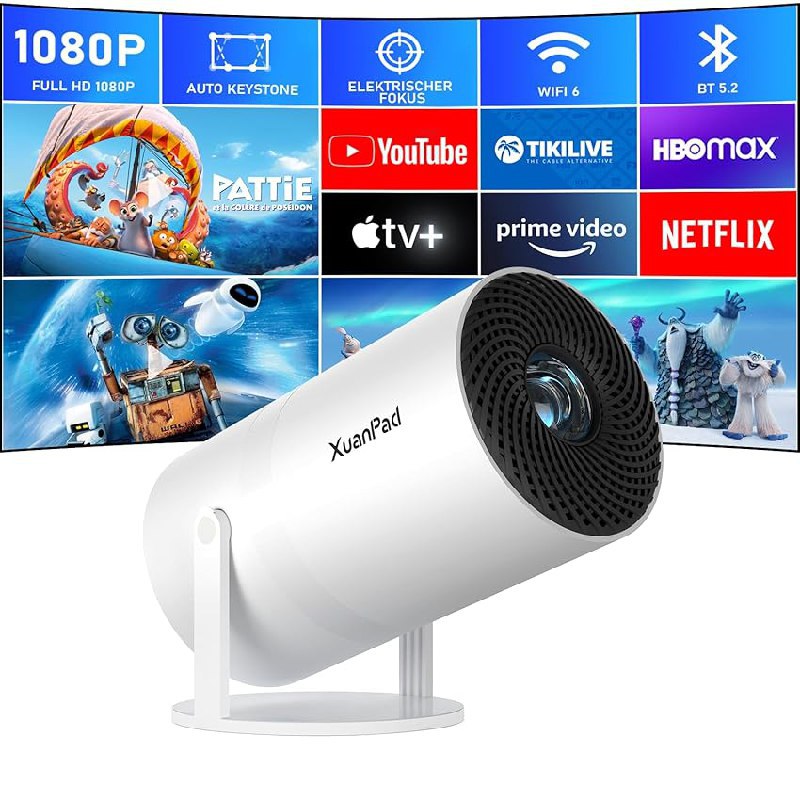 Mini Beamer 4K 1080P mit bis zu 18% Rabatt Deal