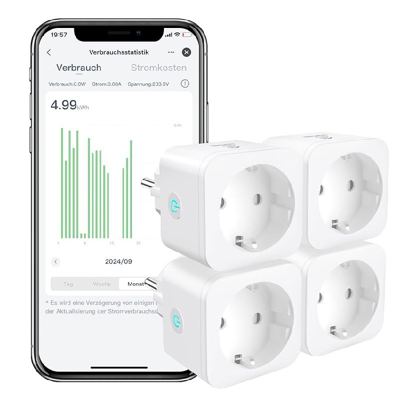 EIGHTREE Alexa Steckdose 4er Pack bis zu 30% Rabatt Deal