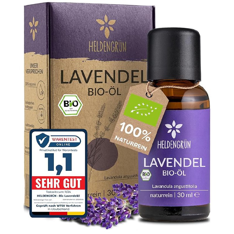 Heldengrün® BIO Lavendelöl bis zu 24% Rabatt Deal