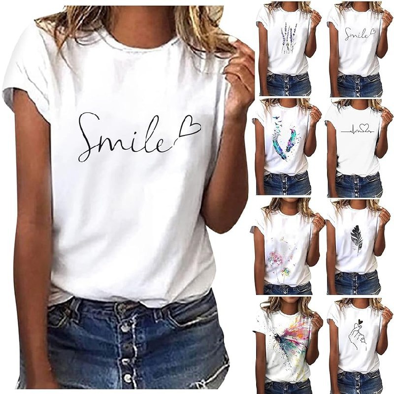 Sommer Tshirt Damen Weiss: Bis zu 50% Rabatt Deals