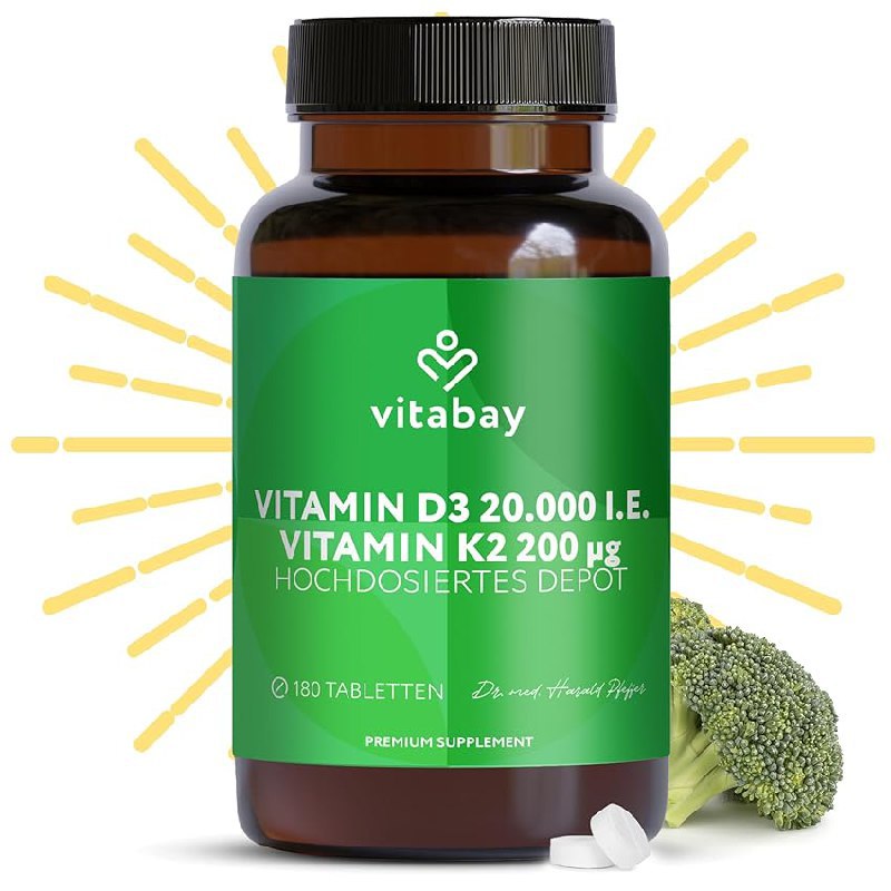 Vitabay Vitamin D3 K2 bis zu 28% Rabatt Deal