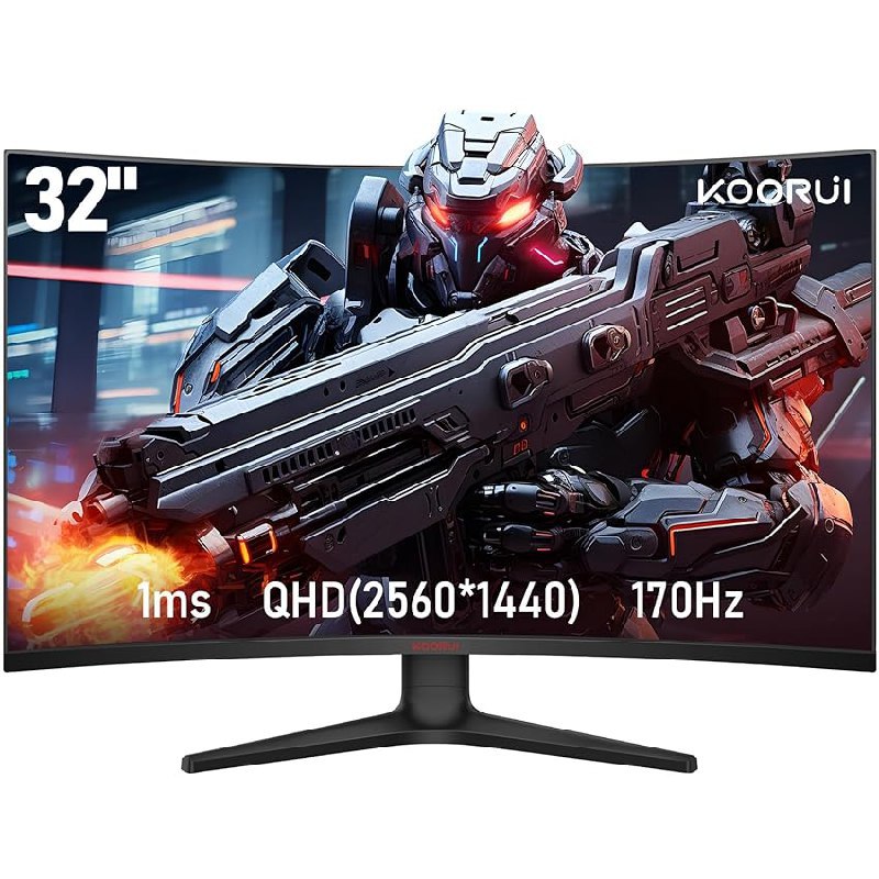 KOORUI 32 Zoll Curved Gaming Monitor bis zu 29% Rabatt