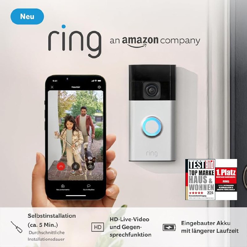 Ring Akku-Video-Türklingel bis zu 40% Rabatt-Angebot