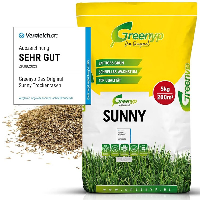 Greenyp® Sunny Trockenrasen bis zu 5% Rabatt Deal