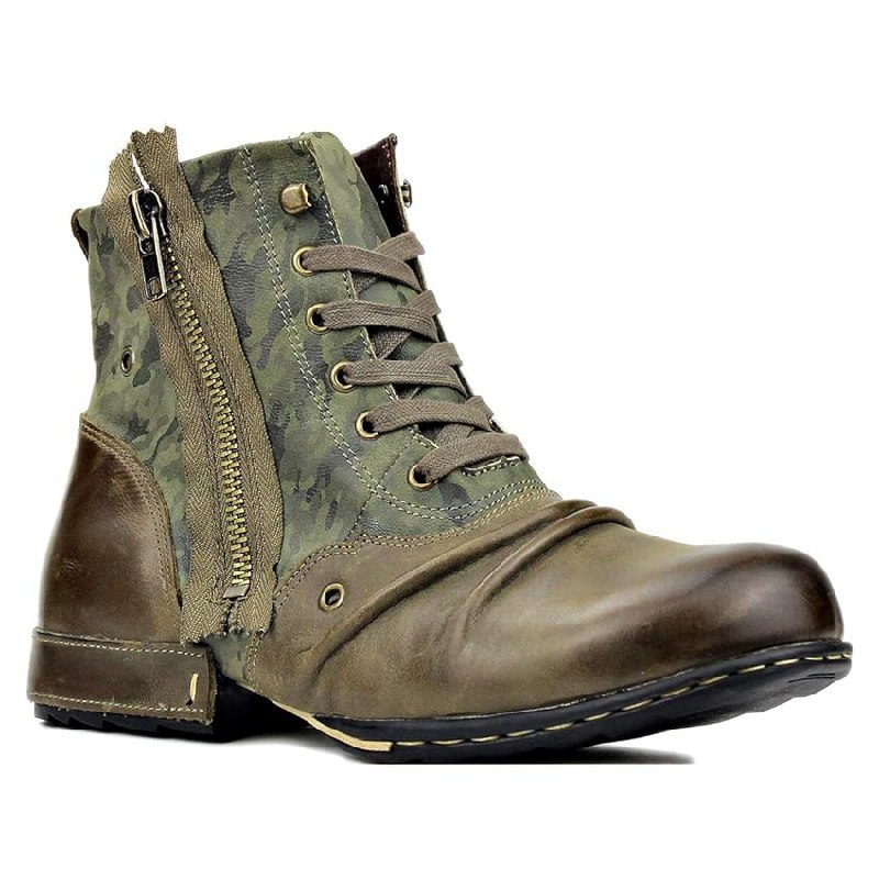 OSSTONE Herren Leder Chukkastiefel bis zu 5% Rabatt Deal