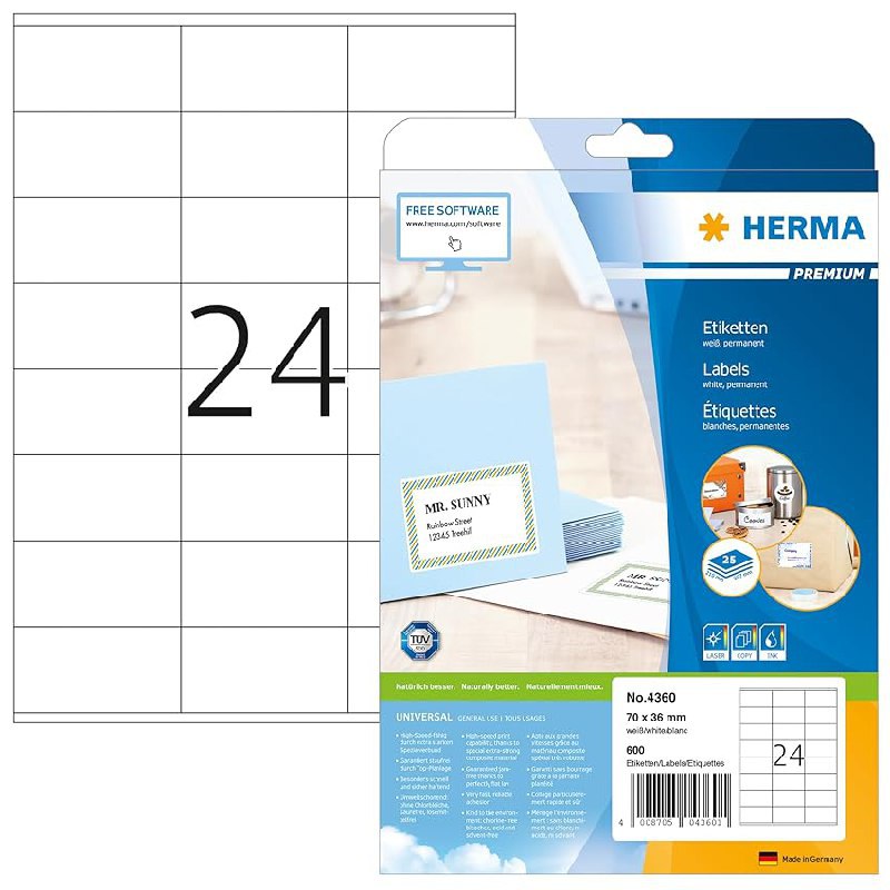 HERMA 4360 Adressetiketten bis zu 20% Rabatt Deal