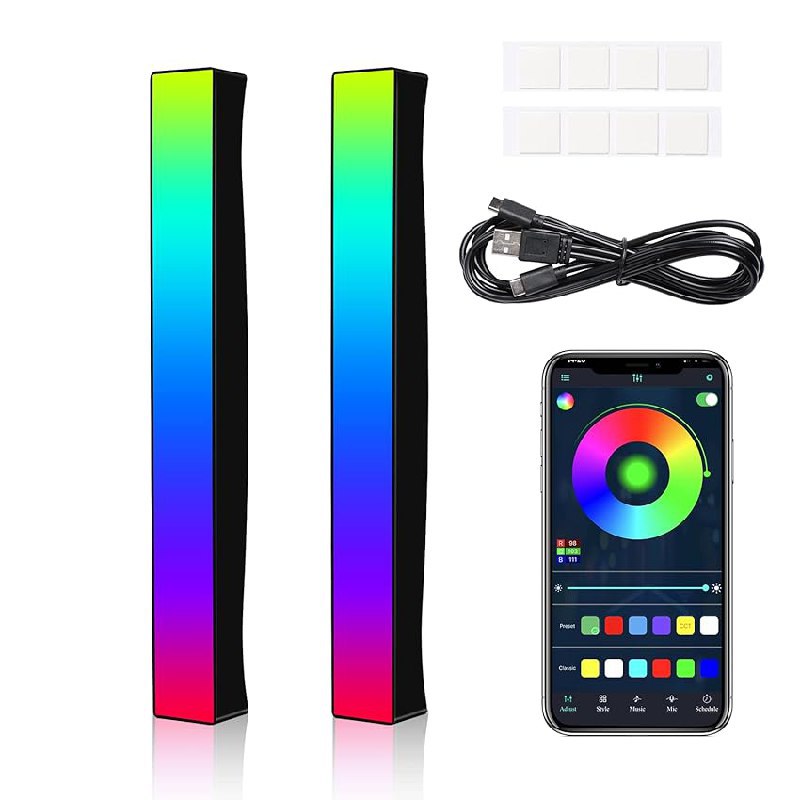 2 PCS RGB Music Rhythm Lights bis zu 17% Rabatt Deal