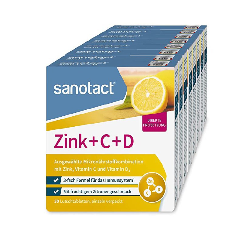 sanotact Zink + C + D: bis zu 40% Rabatt Deals