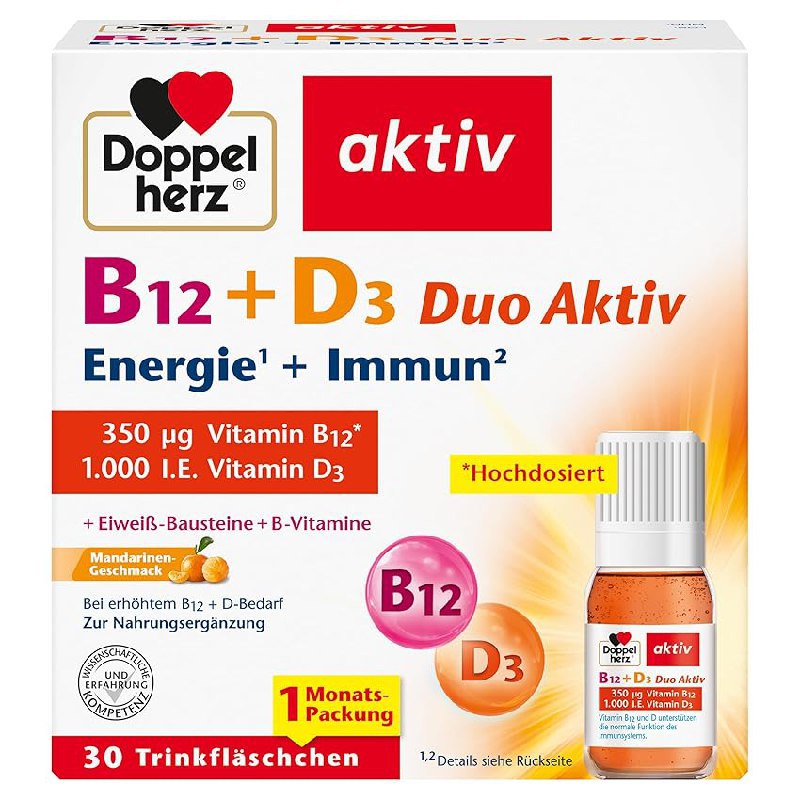 Doppelherz B12 + D3 Duo Aktiv: Sparen Sie bis zu 4%!