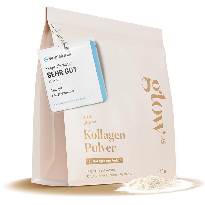 Glow25® Collagen Pulver bis zu 15% Rabatt Deals