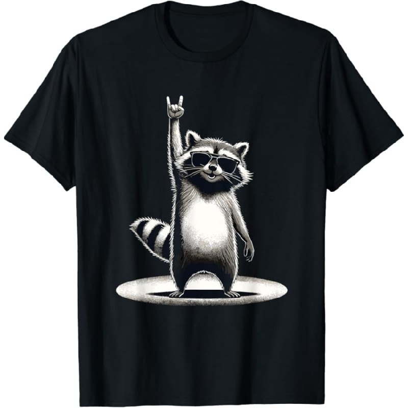 Retro Waschbär T-Shirts bis zu 15% Rabatt Deal