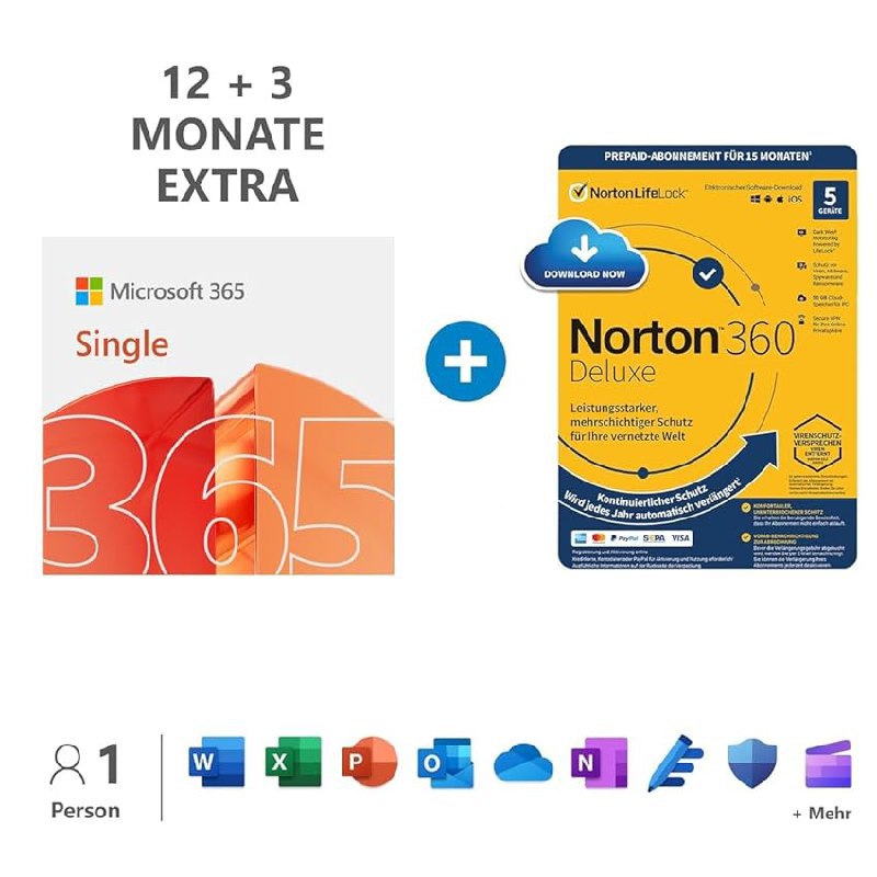 Microsoft 365 Single bis zu 62% Rabatt Deals