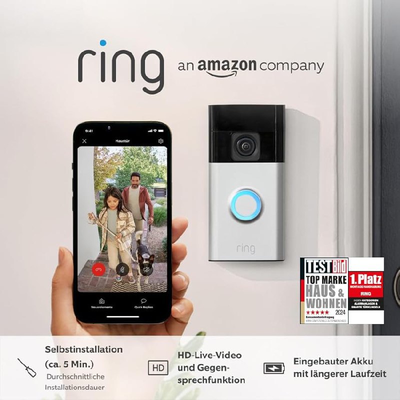 Ring Akku-Videotürklingel bis zu 40% Rabatt Deal