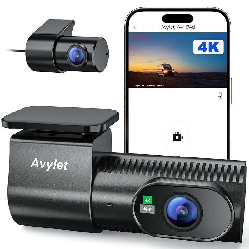 Avylet 4K+1080P Dashcam bis zu 14% Rabatt Deal