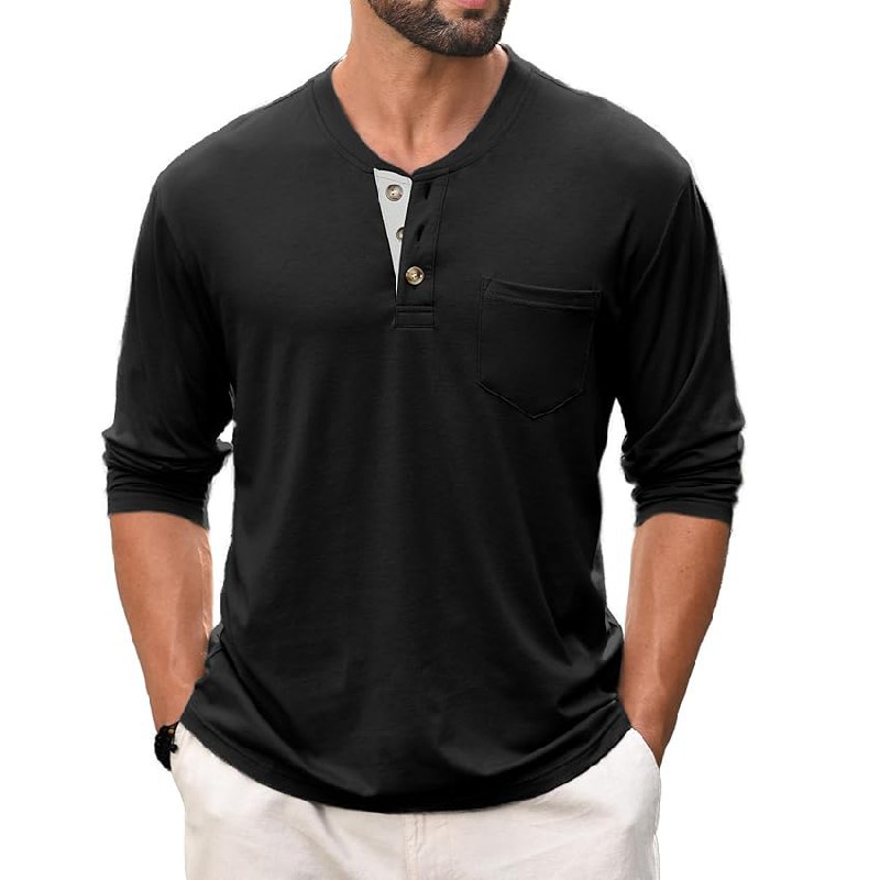 GLESTORE Henley Shirt bis zu 76% Rabatt Deal