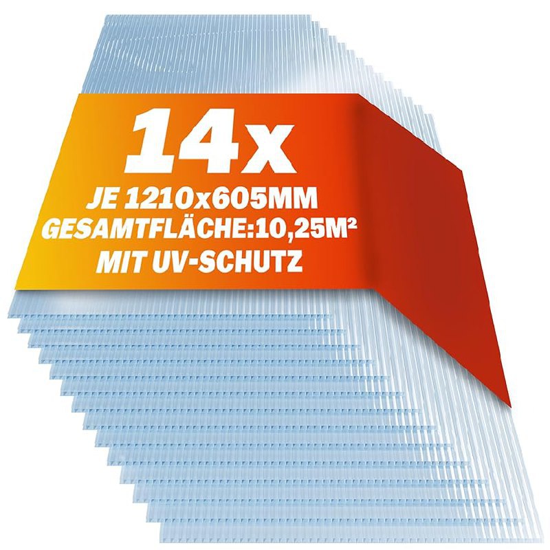 GARDEBRUK® 14x Doppelstegplatten bis zu 43% Rabatt Deal